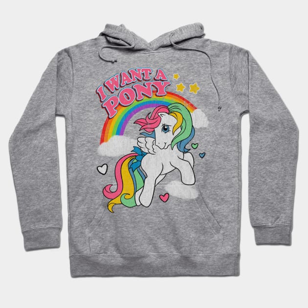 Vintage Little Pony Hoodie by OniSide